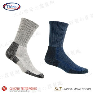 【露營趣】美國 Thorlos KLT 羊毛登山健行襪(厚底) 登山襪 羊毛襪 保暖襪 健行襪 運動襪 休閒襪 雪襪 吸濕排汗