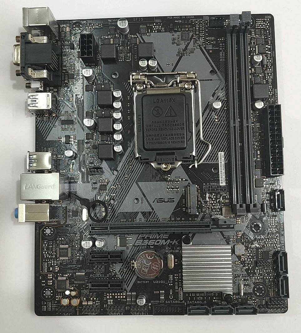 附發票 華碩 B360M-K 主機板 支援89代CPU DDR4 1151針 配擋板 功能正常 M2介面
