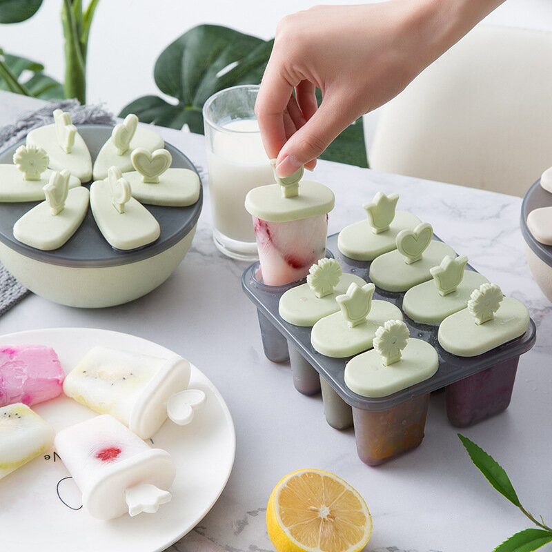 創意DIY冰棒模具 夏季家用冰淇淋冰棍冰模盒套裝塑料冰格雪糕模具