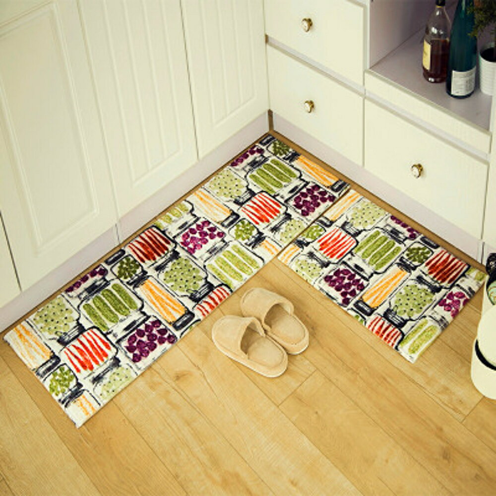 ✤宜家✤最新!!可愛時尚地墊60 廚房浴室客廳吸水長條防滑地毯 (45*120cm)