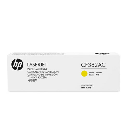 HP 黃色原廠碳粉匣(白盒) / 個 CF382AC 312A