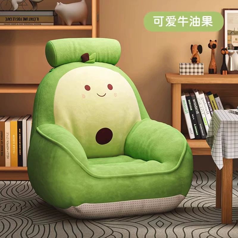 單人沙發 休閒椅 懶人沙發 扶手椅 小戶型 現代簡約 卡通懶人沙發臥室閱讀兒童陽臺休閑家用沙發椅坐墊寶寶靠背椅發完YY0306