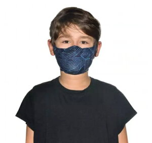西班牙《ＢＵＦＦ》Filter Mask Kids-Coolnet抗UV可替換濾網口罩(Kasai Night Blue夜藍靛路)