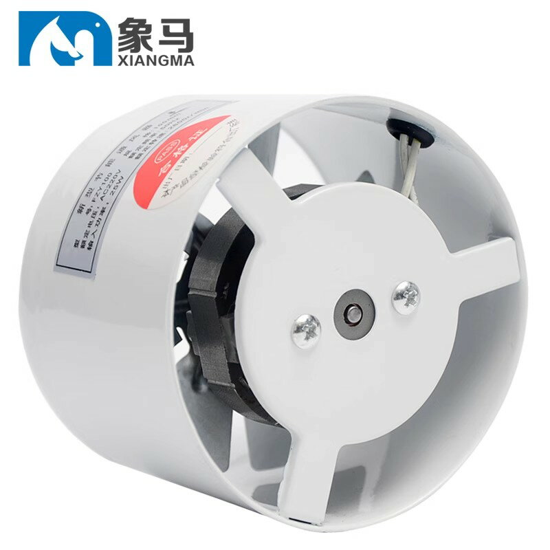 圓形管道風機排氣扇換氣扇抽風機排風扇新風機4寸高速100mm