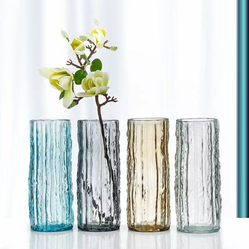 【滿299出貨】花瓶擺件客廳插花玻璃透明輕奢高級感簡約富貴竹鮮花水養水培裝飾