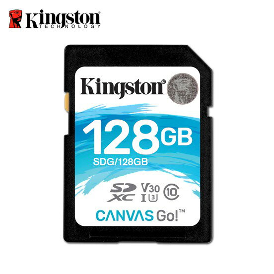 金士頓 128GB Kingston Canvas Go! SDXC UHS-I U3 4K 記憶卡 保固公司貨