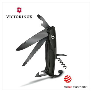 VICTORINOX 瑞士維氏 瑞士刀 Ranger Grip 55 9用 130mm 極黑 0.9563.C31P