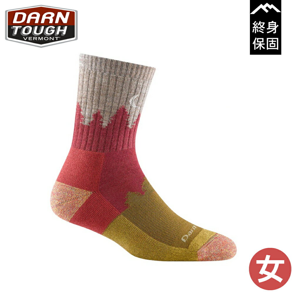 【DARN TOUGH 美國 女TREELINE MICRO CREW MIDWEIGHT WITH《蔓越莓》】1971/羊毛襪