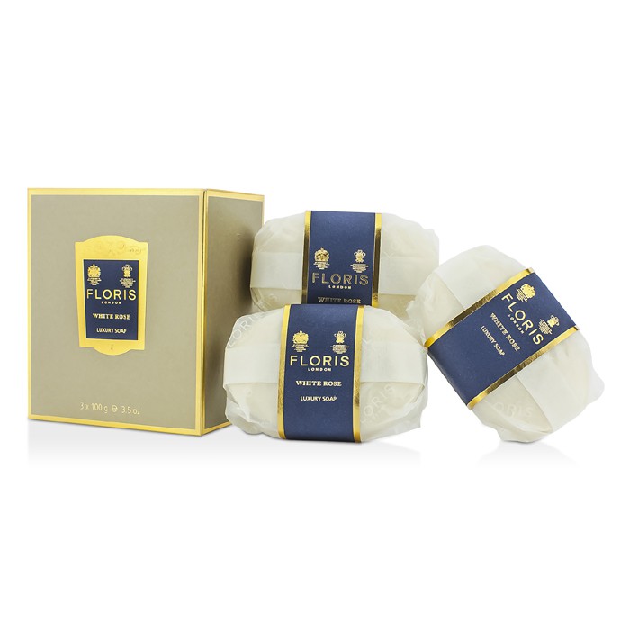 Floris 御藏香氛 皎白玫瑰香皂 White Rose Luxury Soap  3x100g/3.5oz