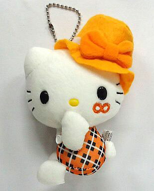 Kitty(君歌/橘色)吉祥物掛件8×hello kitty2013年711統一超商限定