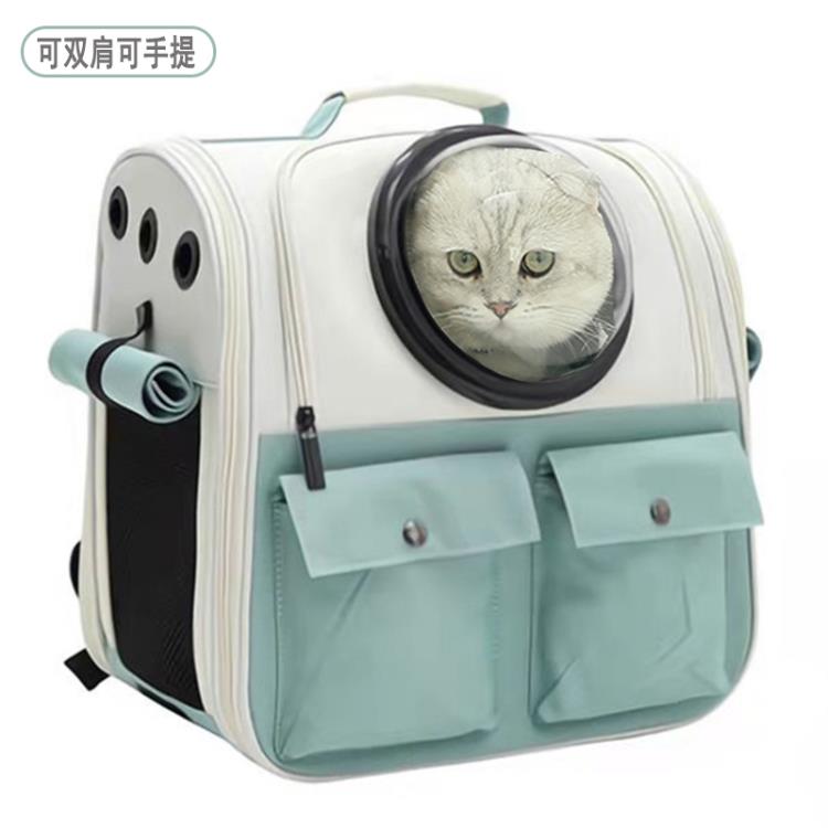 貓咪外出包大容量貓包外出便攜冬天帆布貓背包出門寵物透氣雙肩包 「新品熱推」