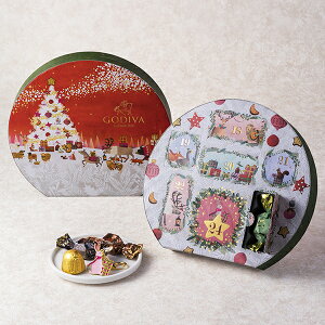 日本限定2023限量版 GODIVA 聖誕倒數日曆巧克力禮盒7入款派對情人節交換禮物－珍藏版１