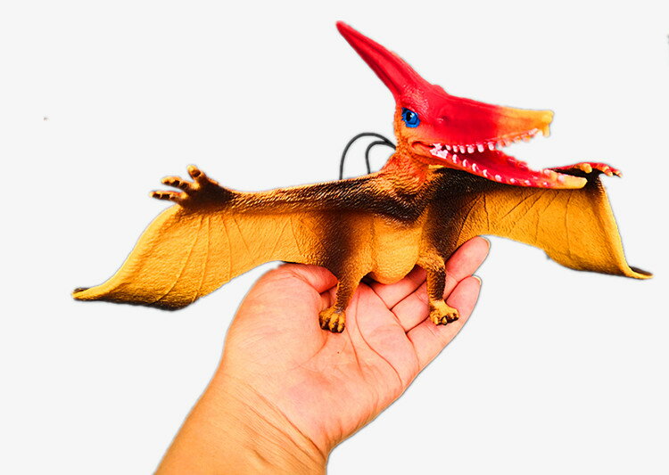 仿真恐龍模型風神翼龍翼手龍飛龍軟膠實心仿真動物模型兒童玩具