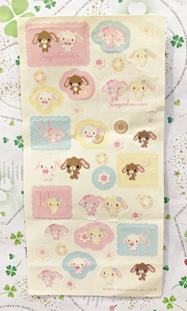 【震撼精品百貨】Sugarbunnies 蜜糖邦尼 三麗鷗蜜糖邦尼貼紙-米白#91311 震撼日式精品百貨