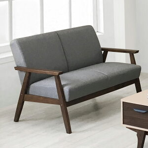 《波頓》 快速出貨 WFH 在家工作《波頓》 雙人沙發 木製沙發 布沙發 二人沙發 二人座 二人位 亞麻布 木扶手 橡膠木 現代 簡約 【新生活家具】