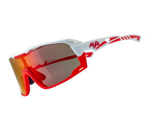 +《720armour》運動太陽眼鏡 Flash HiColor S157-2-HC(消光法拉利紅框與亮澤白鏡腳)