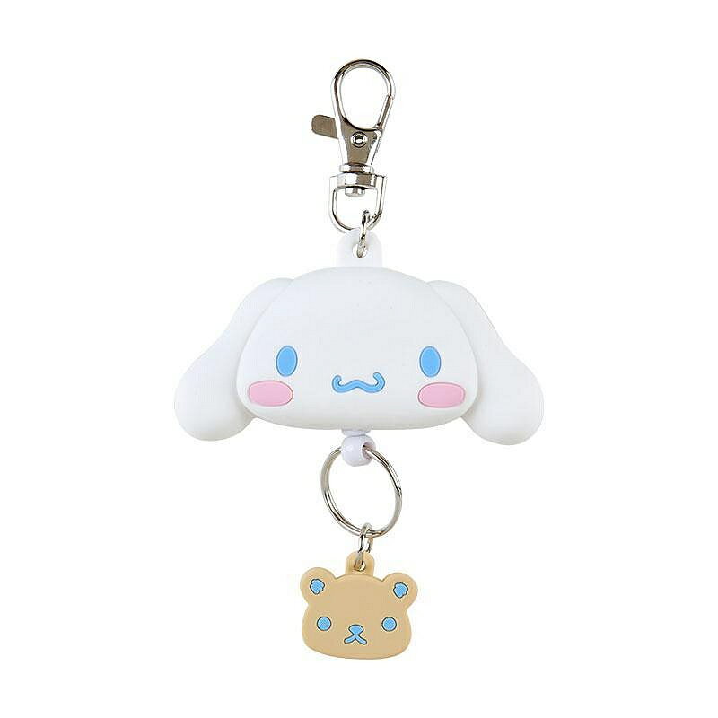 【震撼精品百貨】大耳狗 Cinnamoroll~日本Sanrio三麗鷗 大耳狗造型矽膠伸縮鑰匙圈-好友款*16877