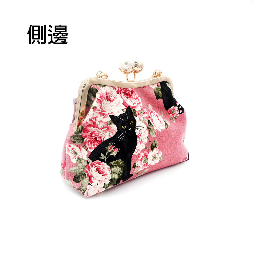 Miranda Handmadex覓品竹北手作店-手提斜背口金包-可愛喵嗚 2