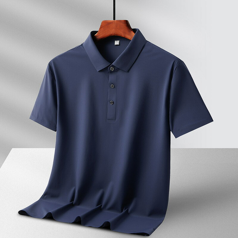 【巴黎精品】POLO衫短袖上衣-無痕休閒速乾涼感男裝6色a1eo12