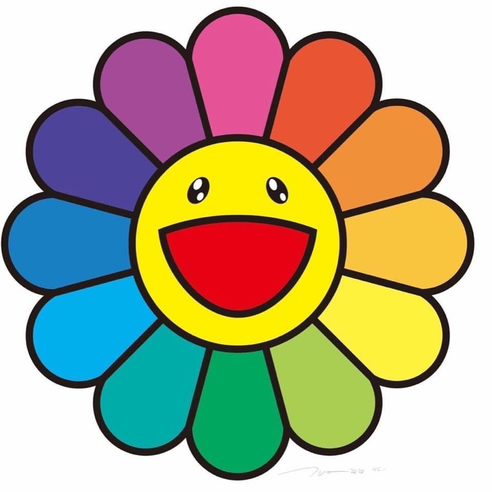 村上隆takashi Murakami 微笑彩花smile On Rainbow Flower 版畫 Intoynational Rakuten樂天市場