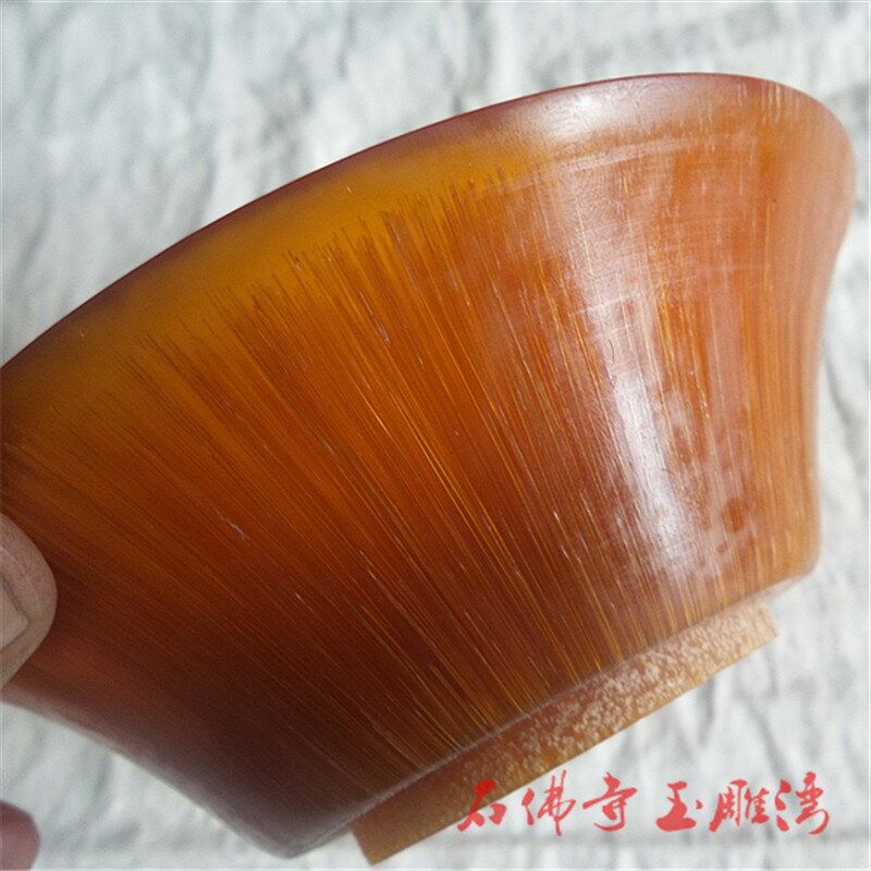 藏出 古董品 金糸 牛角杯 天然牛角 酒杯 酒器 稀少 賞物 擺件 サイズ12×8.5cm 重さ220g 牛角茶杯- 京东