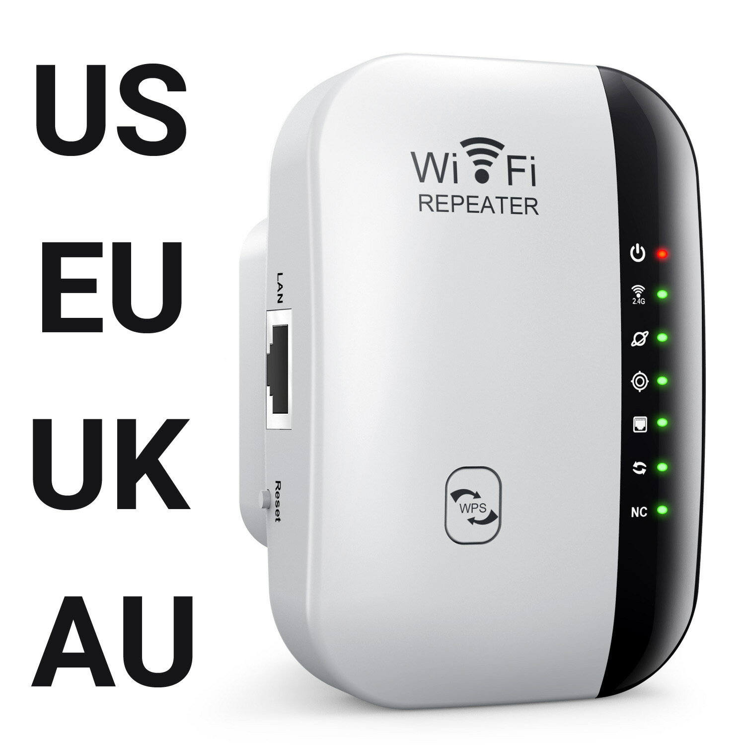 新款wifi中繼器無線訊號放大器擴充套件網路增強器英規澳規家用路由器【Snowbelle優選】