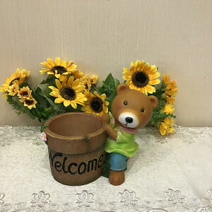 大頭WELCOME熊-男~【築巢傢飾】