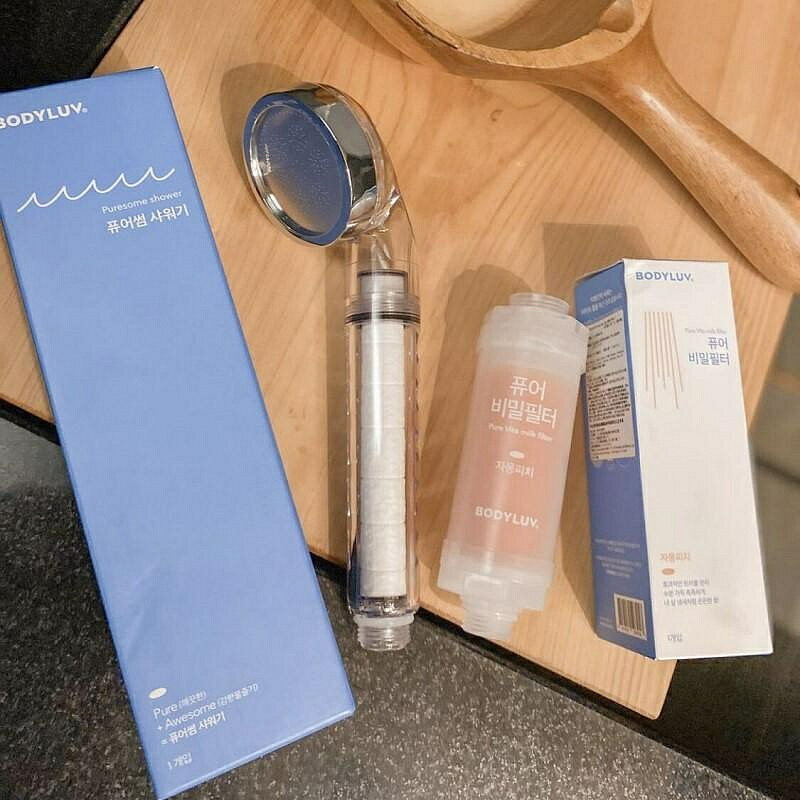 淨水器濾心 Bodyluv韓國增壓過濾花灑凈水加壓VC除氯凈化蓮蓬淋浴噴頭