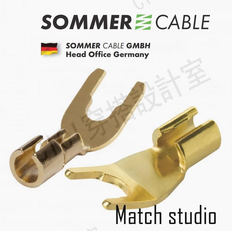 原裝進口德國SOMMER HICON Y型 U型音響音箱頭香蕉喇叭線插頭【亞德機械五金家居】