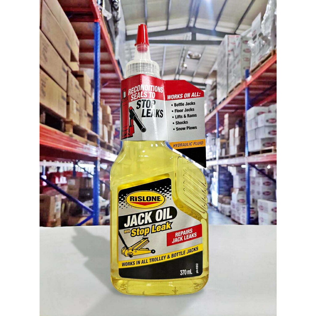 Rislone Jack Oil 370ml Repairs Jack Leaks. Works with all Floor and Bottle  Jacks.