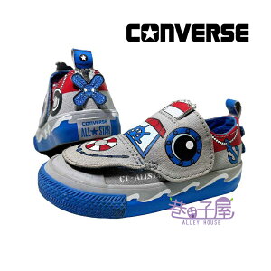 【全新福利品】Converse AllStar 童鞋 交通造型系列-遊艇 趣味 帆布鞋 休閒鞋 [758189C] 灰【巷子屋】