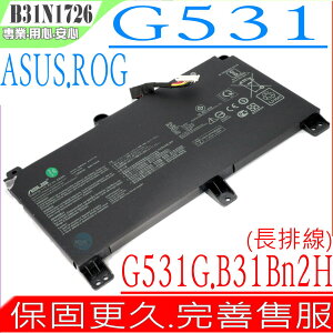 ASUS B31N1726 電池 原裝 華碩 ROG Strix G531,G531GD,G531GT,G531GU,G531GV,G531GW,B31Bn2H,FX506,FX506HM,FX506LH,FX506LI,FX506LU,FX506he