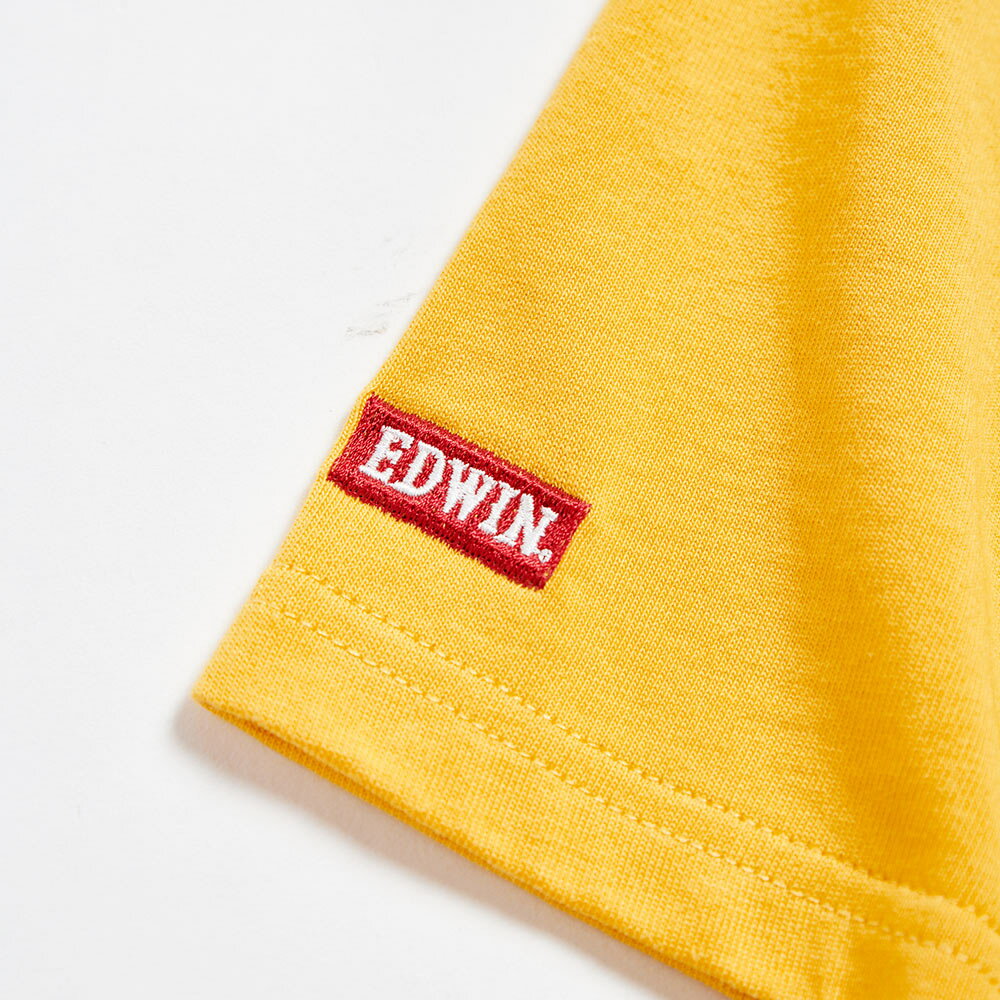 EDWIN 男款 復古LOGO短袖T恤 (黃色) #狂降5折 6