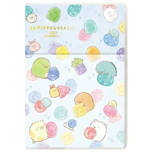 【震撼精品百貨】2023年 掛曆/年曆/手帳~角落生物 Sumikko Gurashi~ 2023年曆手帳附便條收納袋*81469 0