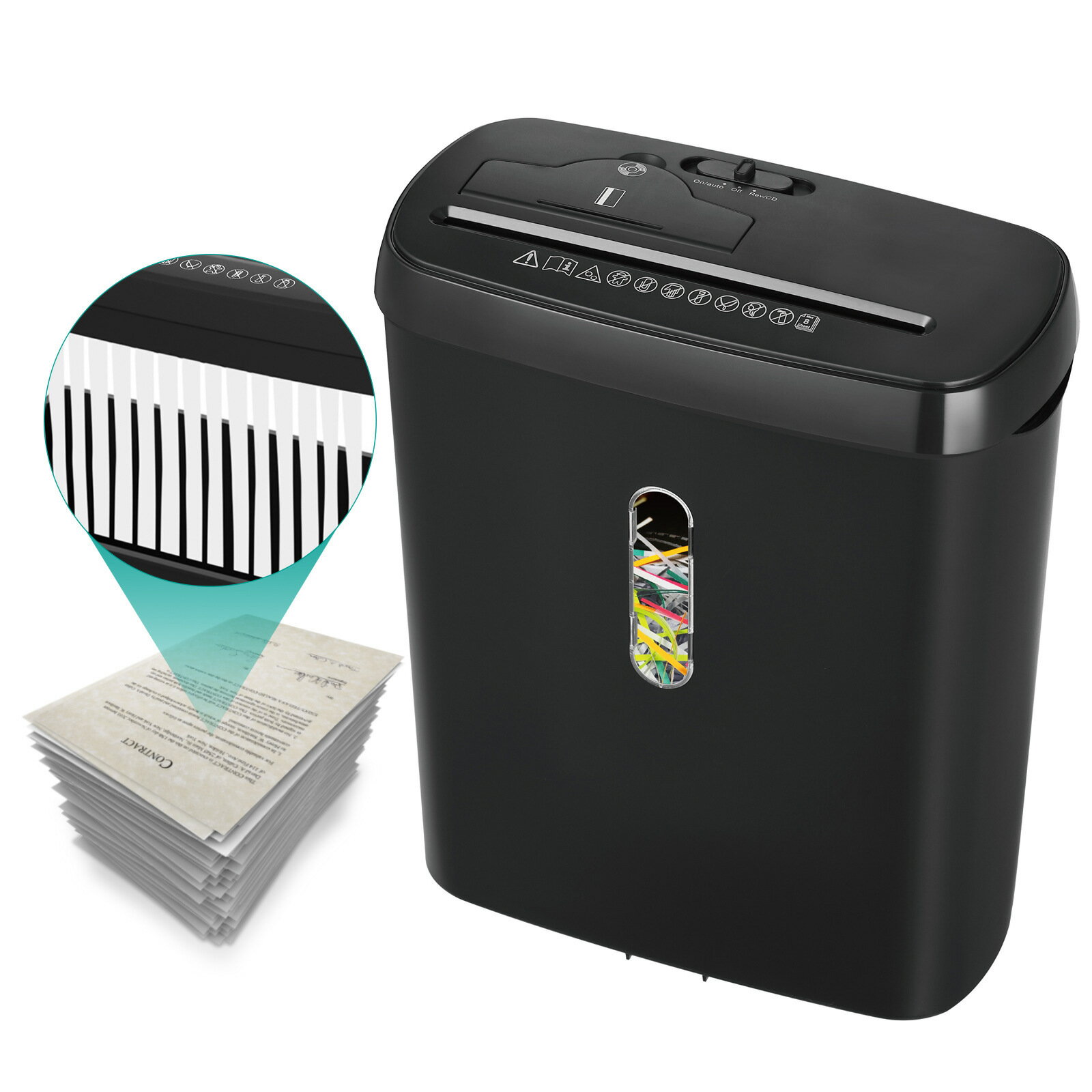 凌亞SD108P碎紙機辦公12L大容量電動小型條狀2級家用跨境8張碎紙【北歐家居生活】