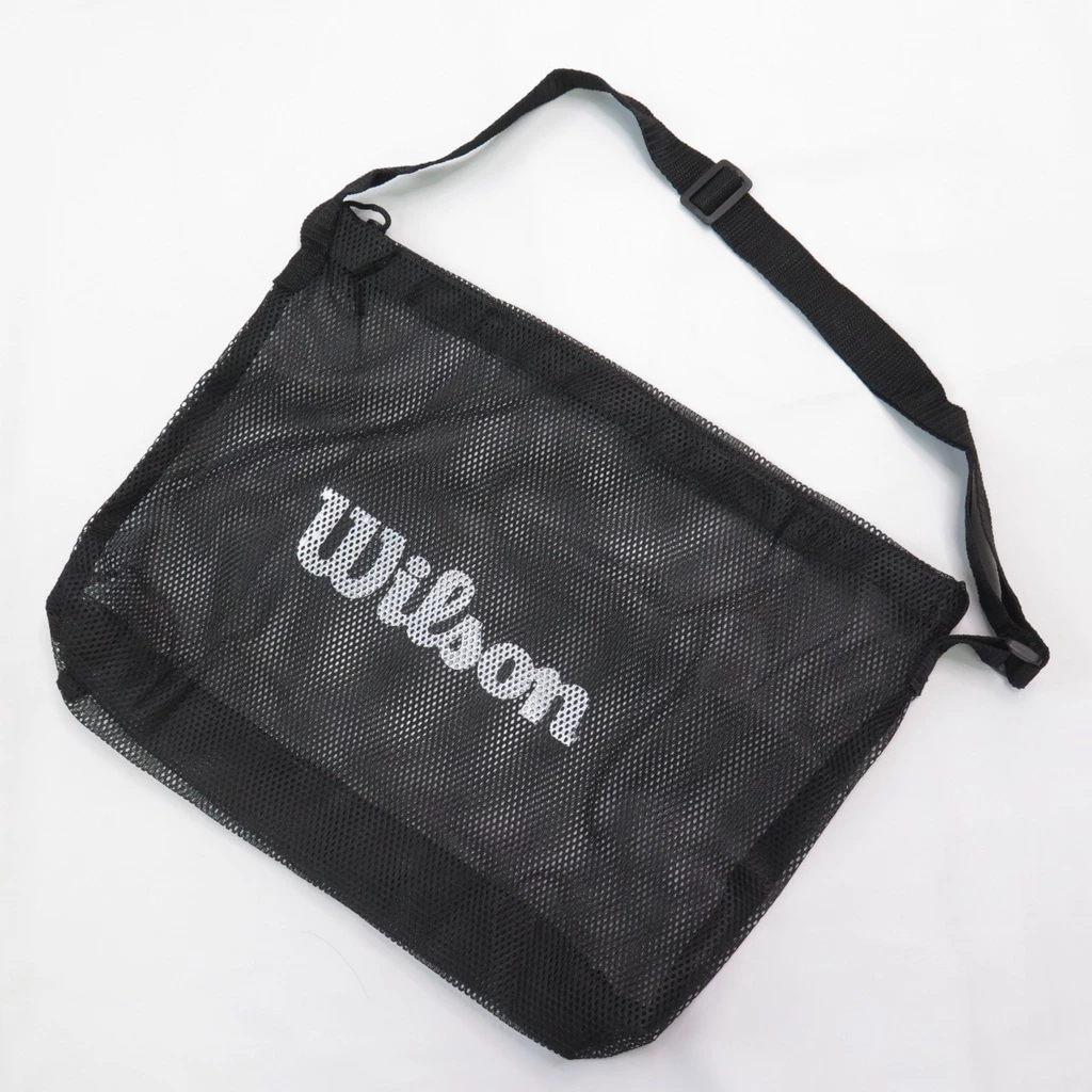 WILSON 單顆裝側背網袋 黑 籃球 網袋 球袋 側背包 WISGBBAG 25SS 【樂買網】