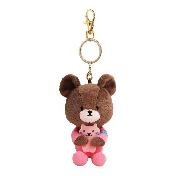 【震撼精品百貨】上學熊The bears school~日本小熊學校 絨毛玩偶吊飾 鑰匙圈-粉*20211