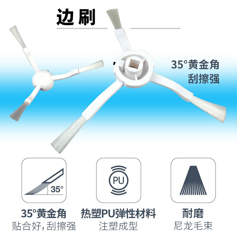 適用小米掃地機器人配件1T米家1C掃拖一體機2C掃地機濾網電池濾芯