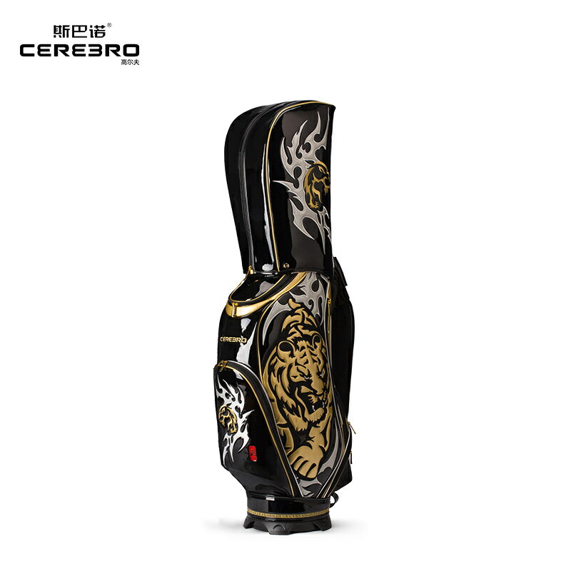cerebro/斯巴諾 中國風3D貼布繡生肖虎嘯球桿包男輕便高爾夫球包