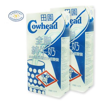田園全脂保久純牛乳 1000ml /2入 COW1000-2