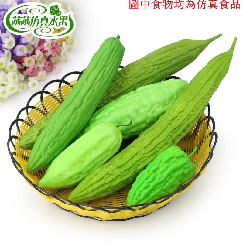 模擬蔬菜水果模型假PU泡沫苦瓜櫥櫃農家樂裝飾拍攝道具幼兒玩具