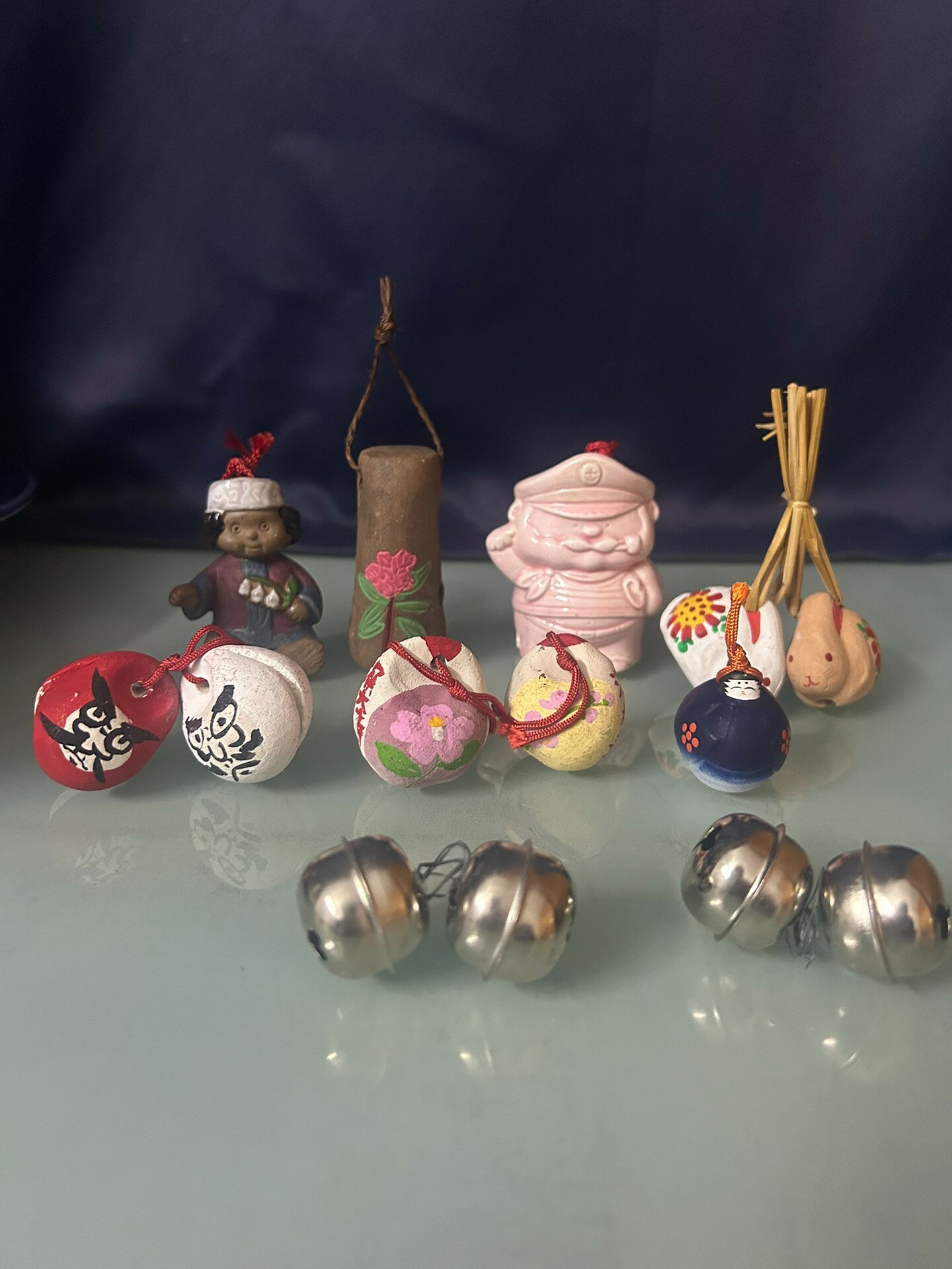 日本回流 陶土鈴 鈴鐺 擺飾 中古品，一堆全部一起出，標價