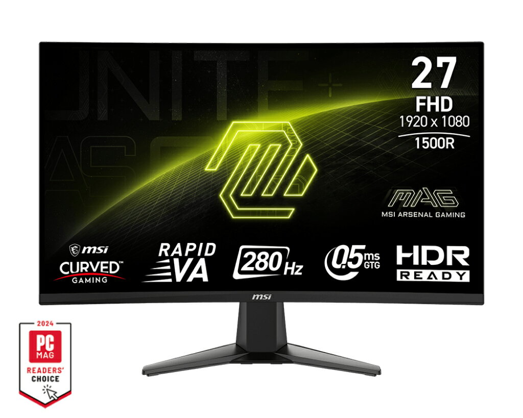 MSI 微星 MAG 276CXF 27吋 曲面螢幕 VA 280Hz 電腦螢幕 液晶螢幕