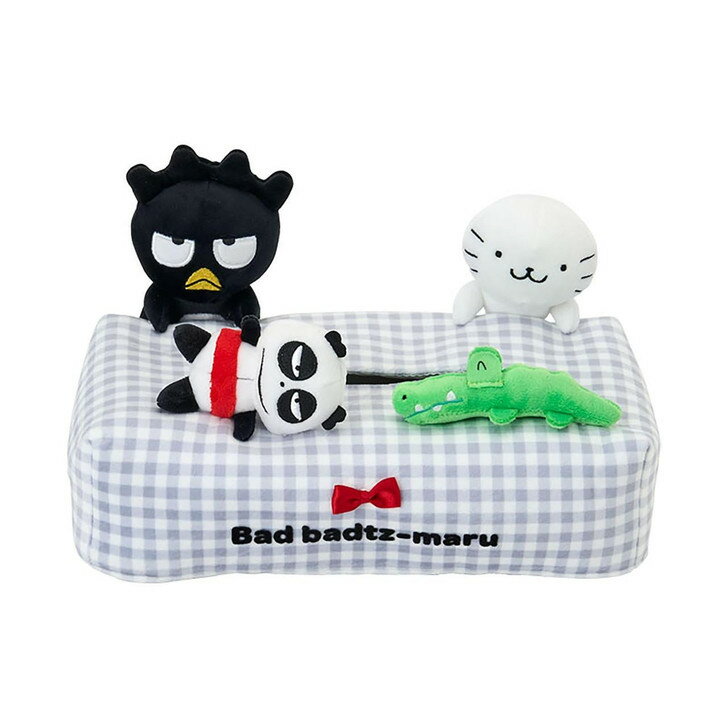 【震撼精品百貨】Bad Badtz-maru_酷企鵝~日本三麗鷗sanrio 酷企鵝造型面紙套-格紋好友款*10430