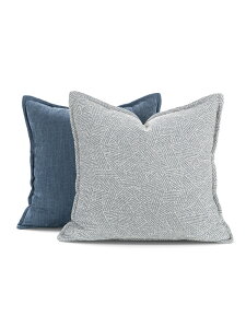 北歐風藍色棉麻沙發抱枕客廳床上靠墊樣板房床頭靠枕大靠背套