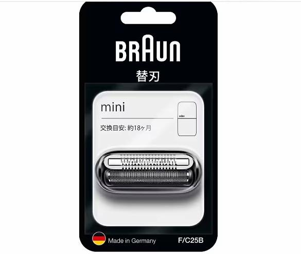 [3東京直購] Braun F/C25B 替換刀頭 適 M1000 M1001 (不適用M1010~M1013) 電動刮鬍刀 黑子彈mini電鬍刀