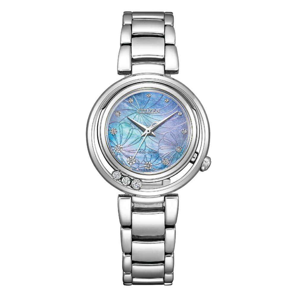 CITIZEN 星辰 L系列 EM1110-81N 繁花優雅鑽石光動能女錶 29.8mm｜樂天全館特惠中★指定刷卡回饋10%