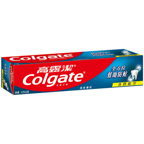 高露潔 全方位最有效防蛀牙膏 清香薄荷175g