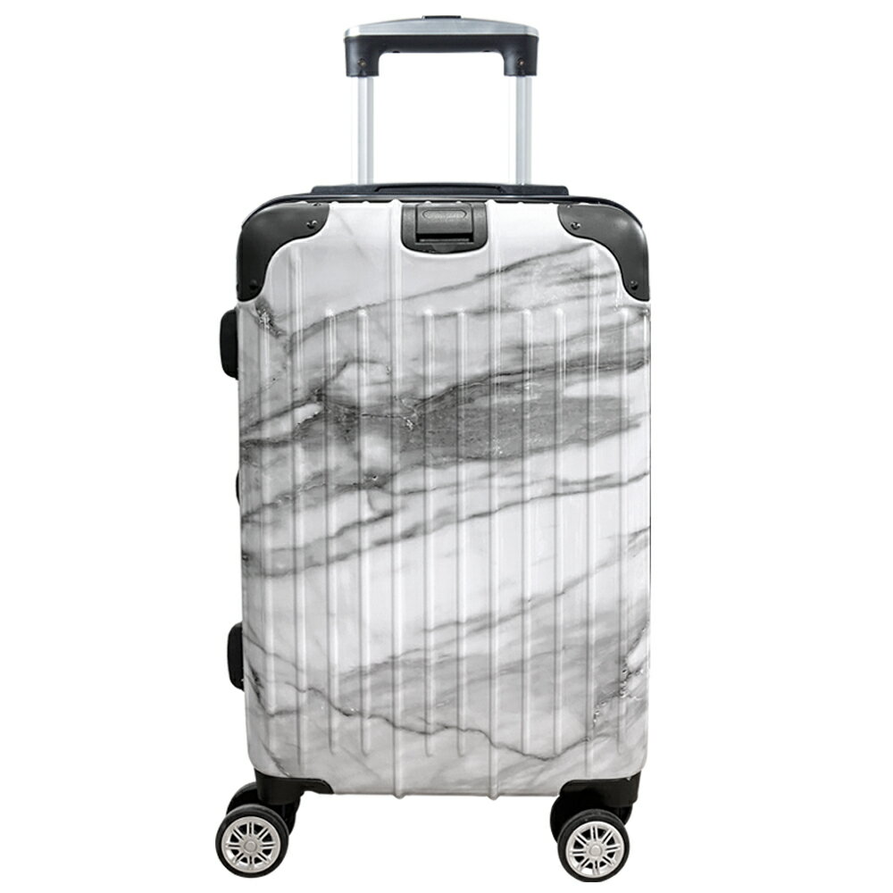 【ALLDMA 鷗德馬】20吋登機箱、郵戳箱、大理石紋、防爆拉鏈、TSA海關鎖、掛包扣、飛機輪、耐摔耐刮、可加大、多色可選 0