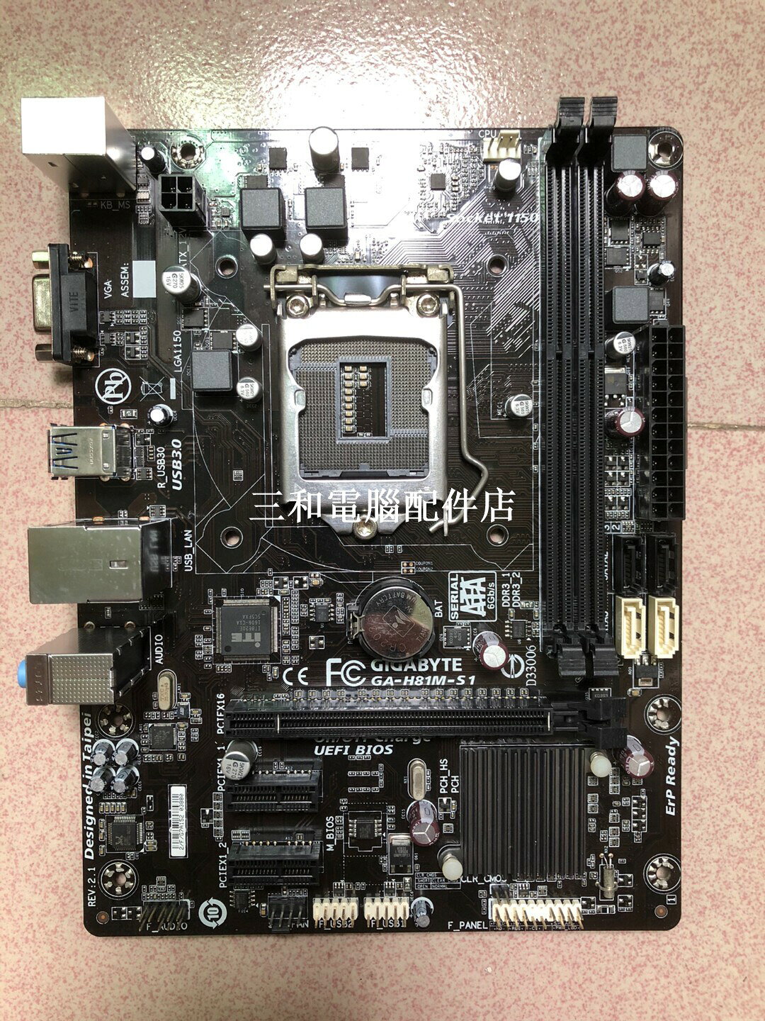 技嘉 GA-H81M-S1 主機板 實拍 成色新功能穩 定支援1150針腳4代CPU 店保一個月